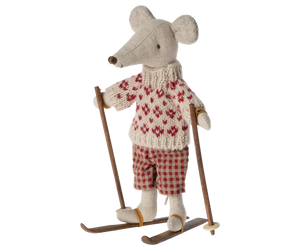 Maileg - Ski & Poles - Mom & Dad Mouse