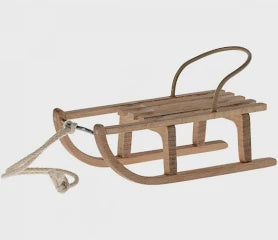 Maileg - Wooden Sled Mouse