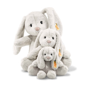 Steiff - Soft Cuddly Friends - Hoppie Rabbit Light Grey - Large 15"
