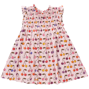 Pink Chicken - Girls Stevie Dress - Cloud Pink Cherry