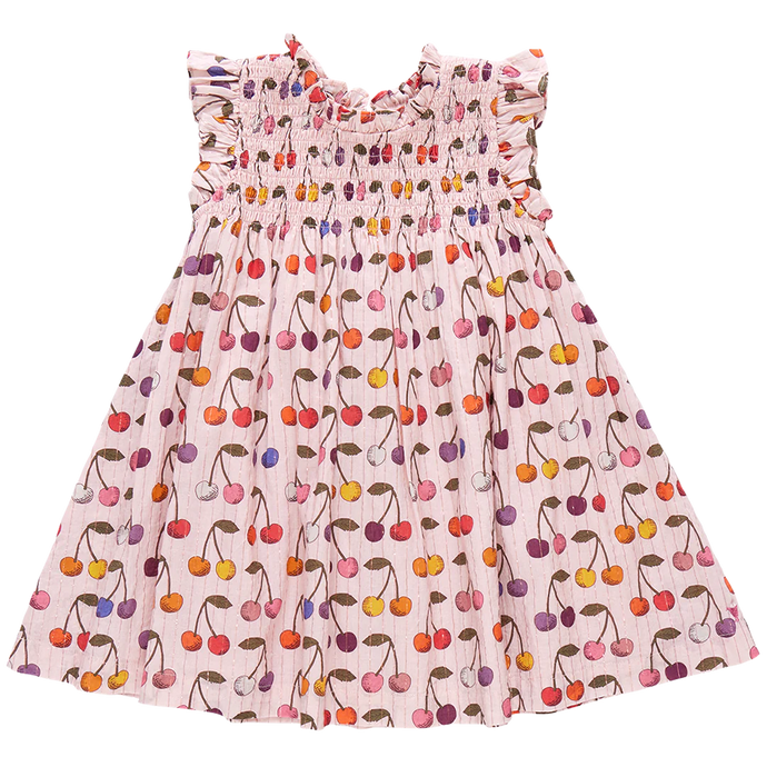 Pink Chicken - Girls Stevie Dress - Cloud Pink Cherry