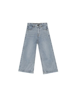 Rylee + Cru - Straight Leg Pant - Light Washed Denim