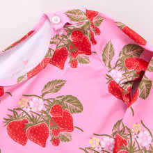 Load image into Gallery viewer, Pink Chicken - Baby Girls Rash Guard Set - Pink Wild Strawberries