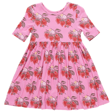 Load image into Gallery viewer, Pink Chicken - Girls Bamboo Steph Dress - Pink Wild Strawberries