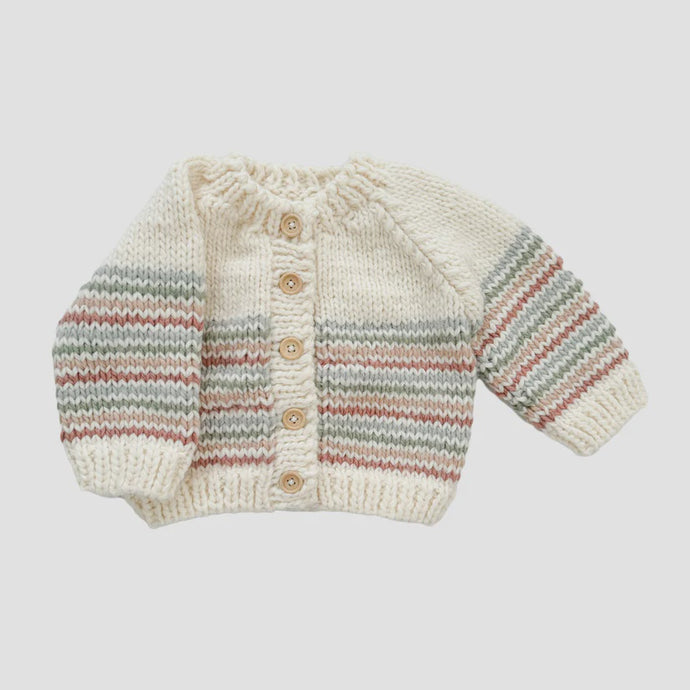 The Blueberry Hill - Stripe Cardigan - Pastel