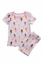 Load image into Gallery viewer, Caden Lane - Two Piece Short Pajama Set - Let's Be Mermaids