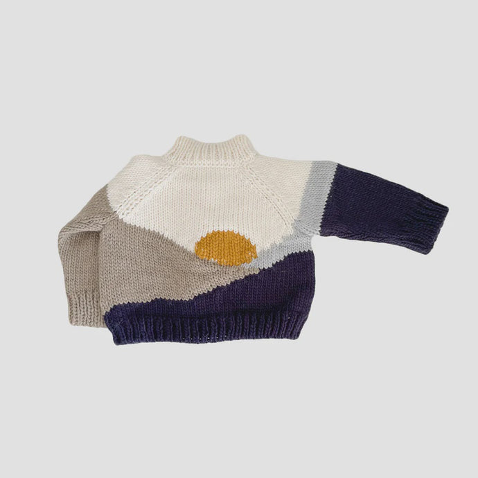 The Blueberry Hill - Sunset Cardigan - Navy