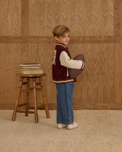 Load image into Gallery viewer, Rylee + Cru - Varsity Jacket - Burgundy