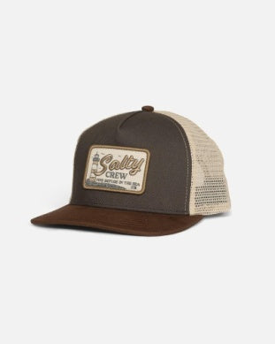 Salty Crew - Ashore Boys Trucker Hat - Charcoal Brown