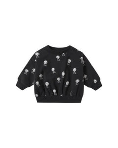 Quincy Mae - Relaxed Fleece Sweatshirt - Crossbones