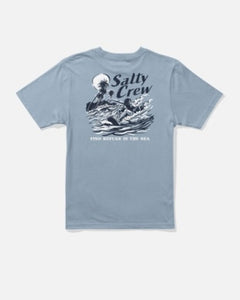 Salty Crew - Surf Camp Boys SS Tee - Blue Fog
