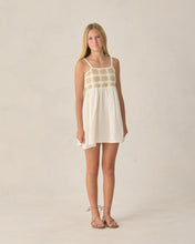 Load image into Gallery viewer, RYLEE + CRU - TEEN CROCHET SUNDRESS - CITRON DAISY CHECK