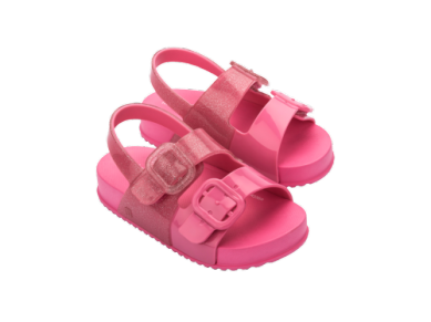 Mini Melissa - Cozy Sandal - Pink Glitter