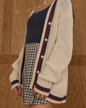 Load image into Gallery viewer, Rylee + Cru - Collegiate Cardigan - Natural