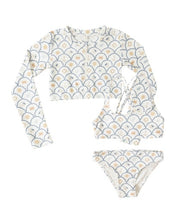 Load image into Gallery viewer, RYLEE + CRU - CROP RASHGUARD SET -  NAUTICAL