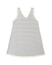 Load image into Gallery viewer, RYLEE + CRU - CROCHET TANK MINI DRESS - MARINE STRIPE