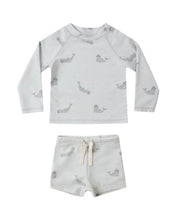 Load image into Gallery viewer, RYLEE + CRU - BOYS RASHGUARD SET - SEALS