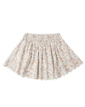 Load image into Gallery viewer, RYLEE + CRU - SMOCKED V MINI SKIRT - BLOOM