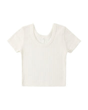 Load image into Gallery viewer, RYLEE + CRU - POINTELLE TEE - IVORY