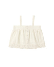 Load image into Gallery viewer, RYLEE + CRU - EYELET SWING TOP - IVORY