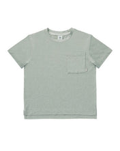 Load image into Gallery viewer, RYLEE + CRU - COVE ESSENTIAL POCKET TEE - HEATHERED SEA GREEN