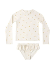 Load image into Gallery viewer, RYLEE + CRU - RASHGUARD GIRLS SET - PINEAPPLE