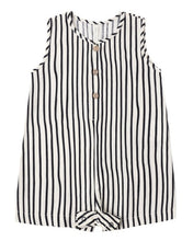Load image into Gallery viewer, RYLEE + CRU - MAVRICK ROMPER - WAVY STRIPE