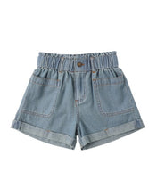 Load image into Gallery viewer, RYLEE + CRU - ALBA SHORT DENIM -  WASHED BLUE