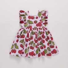Load image into Gallery viewer, Pink Chicken - Girls Elsie Dress - lavender raspberries
