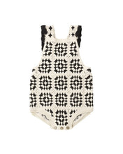 Load image into Gallery viewer, RYLEE + CRU - CROCHET ROMPER - ABSTRACT