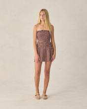 Load image into Gallery viewer, RYLEE + CRU - TEEN DARIA MINI DRESS -  CHOCOLATE POLKA DOT