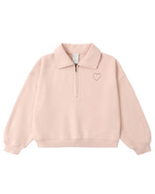 Load image into Gallery viewer, RYLEE + CRU - QUARTER ZIP SWEATSHIRT - BLUSH
