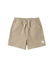 Load image into Gallery viewer, RYLEE + CRU - BOARDSHORT - OCRE CHECK