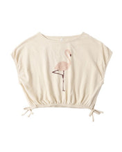 Load image into Gallery viewer, RYLEE + CRU - CROPPED CINCH TEE - FLAMINGO