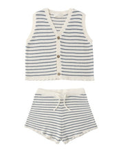 Load image into Gallery viewer, RYLEE + CRU - KNIT VEST SET  - MARINE STRIPE