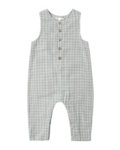 Load image into Gallery viewer, RYLEE + CRU - BUTTON JUMPSUIT - GREEN GINGHAM