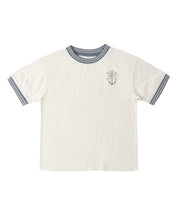 Load image into Gallery viewer, RYLEE + CRU - RINGER TEE  - ANCHOR BOW