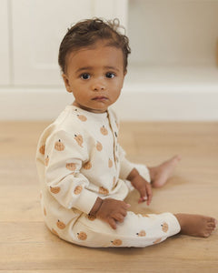 Quincy Mae - Relaxed Fleece Jumpsuit - Smiley Pumpkins