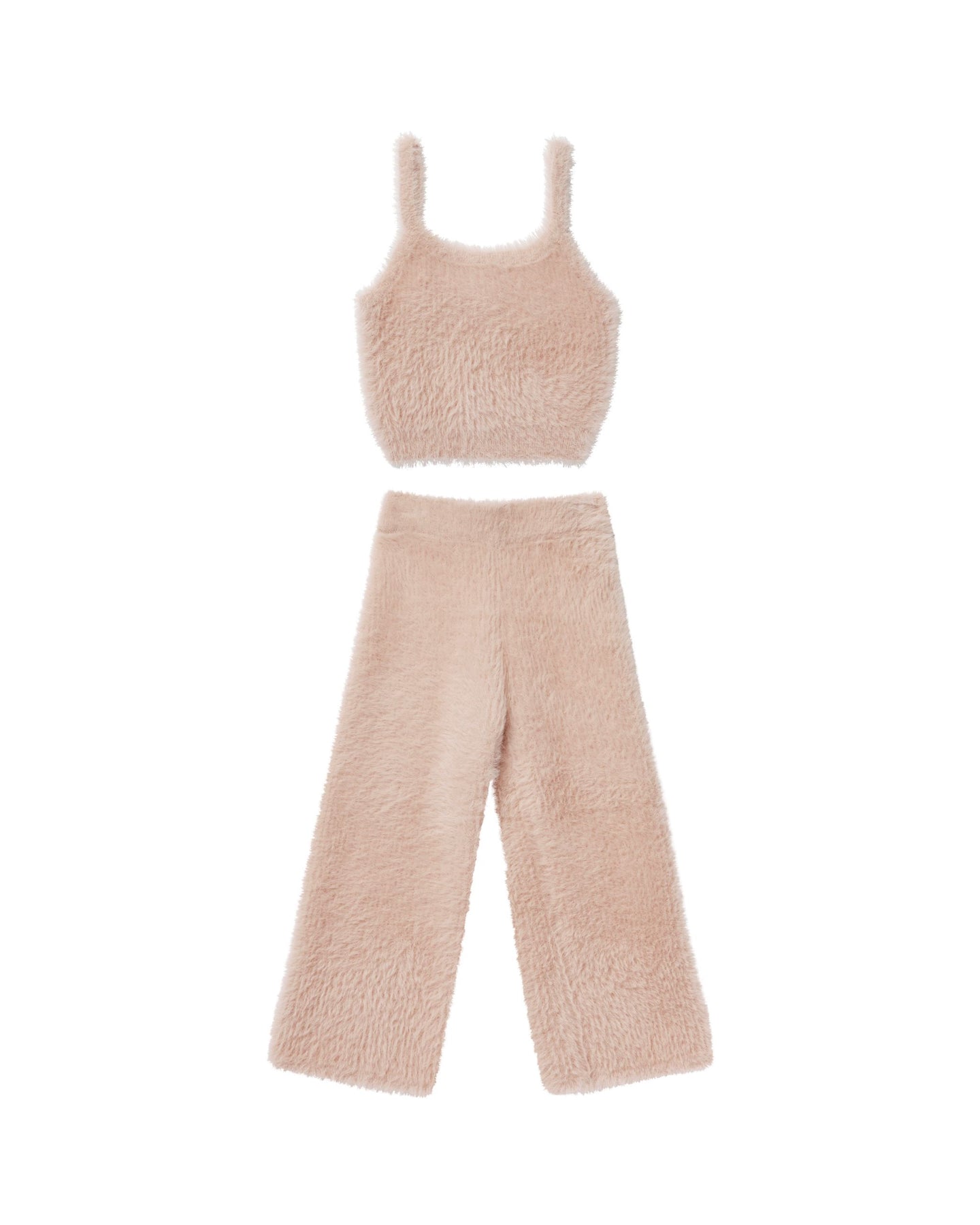 Rylee + Cru - Fuzzy Knit Set - Blush