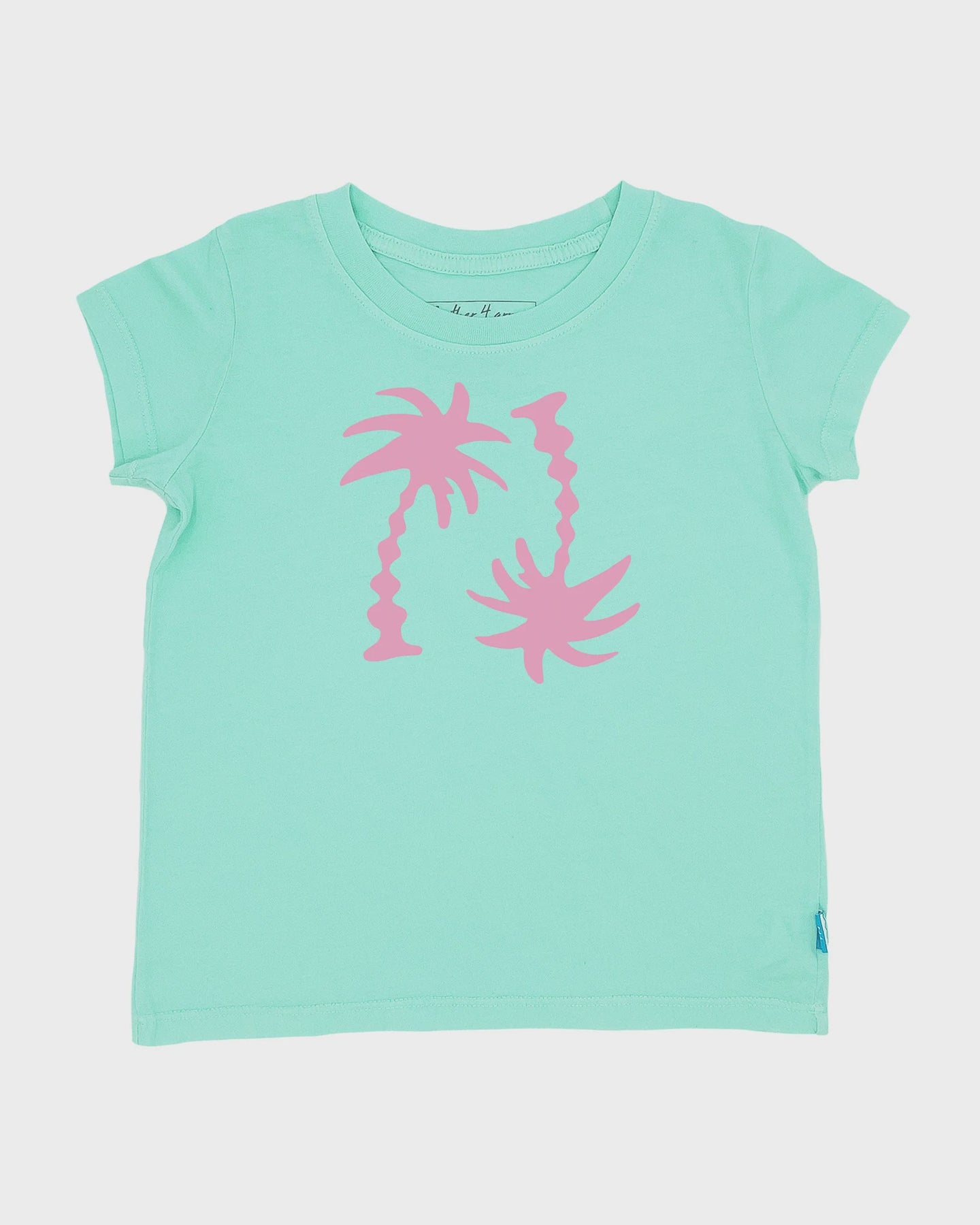 Feather 4 Arrow - Wavy Palm Everyday Tee - Beach Glass