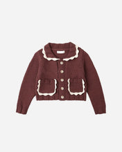 Load image into Gallery viewer, Rylee + Cru - Collared Cardigan - Burgundy