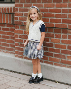 Rylee + Cru - Scallop Tee - Navy