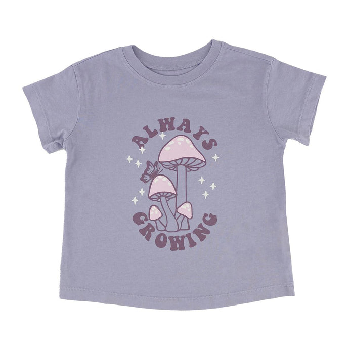 Tiny Whales - Always Growing Boxy Tee - Purple Haze