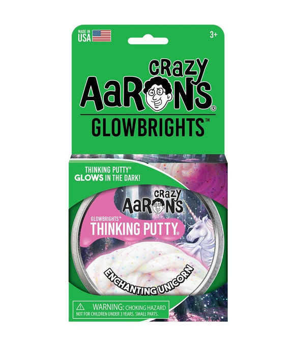 Crazy Aarons - Enchanting Unicorn Glow in the Dark Thinking Putty - Full Size
