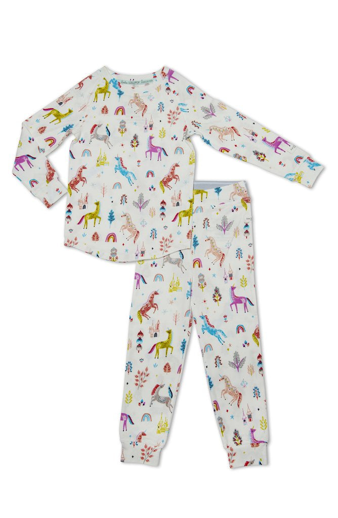 Loulou Lollipop - 2-pc Pajamas in TENCEL - Unicorn Dream