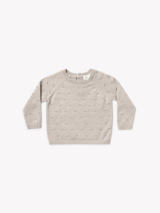 Quincy Mae - Organic Bailey Knit Sweater - Fog