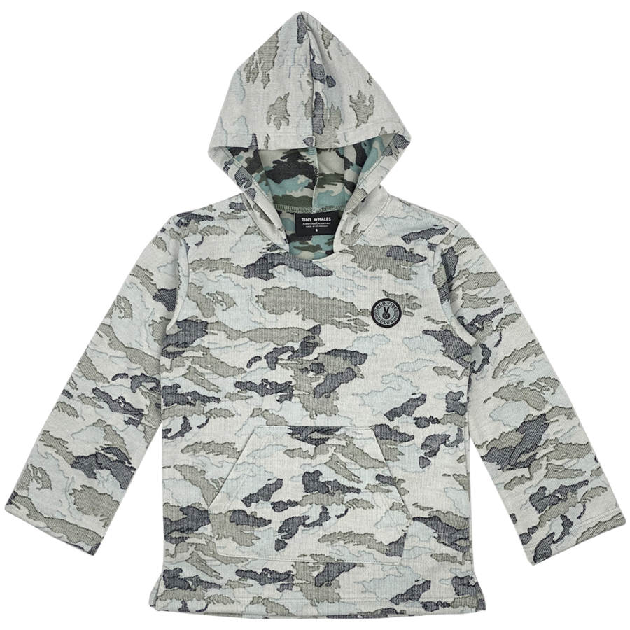 Good Vibes Army Poncho - Faded Camo