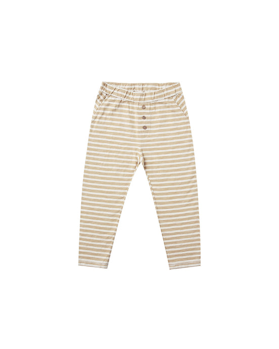Rylee + Cru - Gold Stripe Cru Pant - Ivory