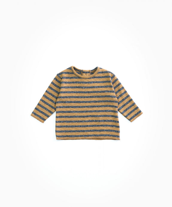 Play Up - Organic Cotton Striped Long Sleeve - Cherry Tree