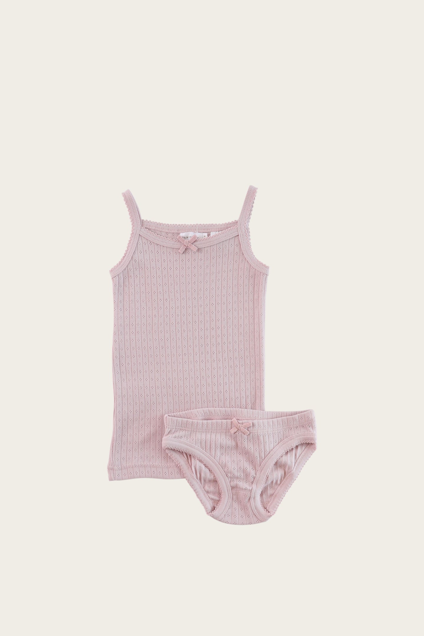 Jamie Kay - Organic Pointelle Underwear Set - Old Rose